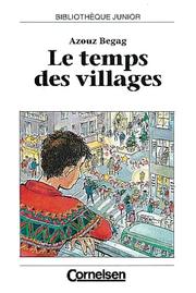 Cover of: Le Temps des Villages.