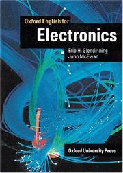 Cover of: Oxford English for Electronics. Student's Book. by Eric H. Glendinning, John McEwan