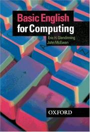 Cover of: Basic English for Computing. Student's Book. by Eric H. Glendinning, John McEwan