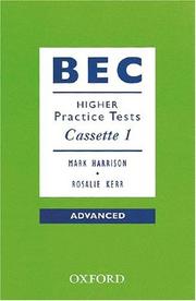 Cover of: BEC Practice Tests, 1 Cassette by Mark Harrison, Rosalie Kerr