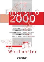 Cover of: English G 2000, Ausgabe B, Zu Band 1 Wordmaster by Franz Vettel