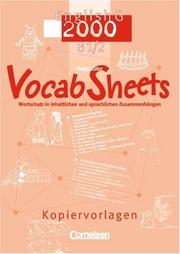 Cover of: English G 2000 B1/2. Vocab Sheets. Kopiervorlagen.