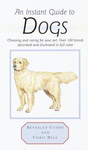 Cover of: Instant Guide to Dogs (Instant Guides) by Beverly Cuddy