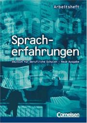 Cover of: Spracherfahrungen, neue Rechtschreibung, Neue Ausgabe, Arbeitsheft