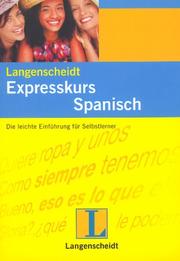 Cover of: Langenscheidts Expresskurs, m. 2 Cassetten, Spanisch