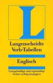 Cover of: Langenscheidts Verb-Tabellen, Englisch