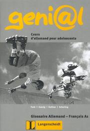 Cover of: genial, Deutsch als Fremdsprache für Jugendliche, Lernglossar Französisch