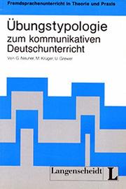 Cover of: Ubungstypologie Zum Kommunikativen Deutschunterricht
