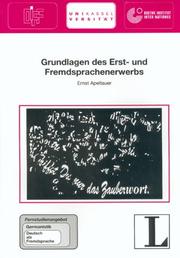 Cover of: Grundlagen DES Erst- Und Fremdsprachenerwerbs