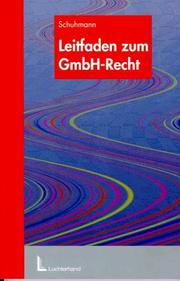 Cover of: Leitfaden zum GmbH- Recht.