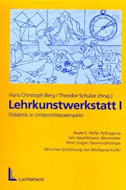 Cover of: Lehrkunstwerkstatt, Bd.1