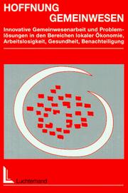 Cover of: Hoffnung Gemeinwesen. by Heinz A. Ries, Susanne Elsen, Bernd Steinmetz