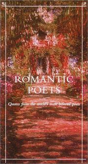 Cover of: Romantic poets: verses from the world's most beloved poets