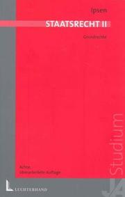 Cover of: Staatsrecht 2. Grundrechte.