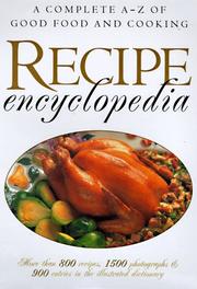 Cover of: Recipe encyclopedia