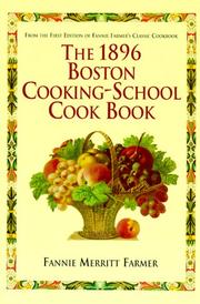 Cover of: 1896 Boston Cooking-School Cookbook by Fannie Merritt Farmer