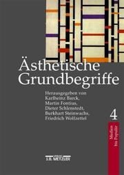 Cover of: Ästhetische Grundbegriffe. Von Medien bis Populär. (Bd. 4.)