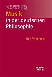 Cover of: Musik in der deutschen Philosophie. Eine Einführung.