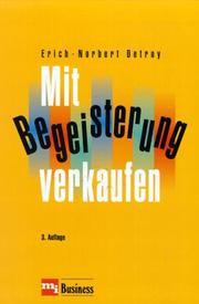 Cover of: Mit Begeisterung verkaufen.