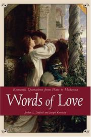 Cover of: Words of love: romantic quotations from Plato to Madonna