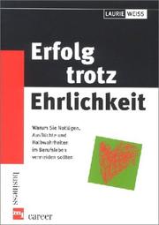 Cover of: Erfolg trotz Ehrlichkeit.