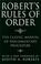 Cover of: Roberts Rules of Order 