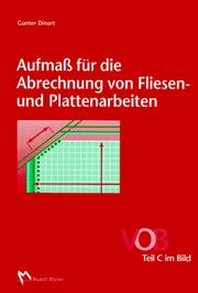 Cover of: Aufmaß für die Abrechnung von Fliesen- und Plattenarbeiten. VOB Teil C im Bild.