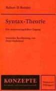 Cover of: Syntax- Theorie. Ein zusammengefaßter Zugang. by Robert D. Borsley, Peter Suchsland