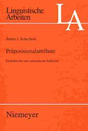 Cover of: Präpositionalattribute. Syntaktische und semantische Analysen.