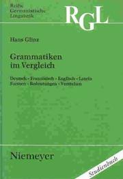 Cover of: Grammatiken im Vergleich. by Hans Glinz