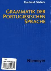 Cover of: Grammatik der portugiesischen Sprache