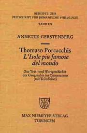 Cover of: Thomaso Porcacchis L Isole piu famose del mondo