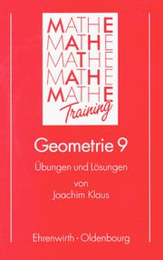 Cover of: Ehrenwirth Nachhilfen (Lernhilfen), Geometrie 9. Klasse