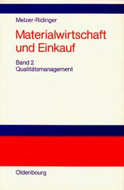 Cover of: Materialwirtschaft und Einkauf, Bd.2, Qualitätsmanagement