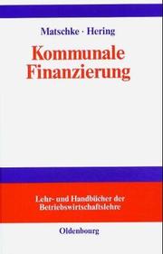 Cover of: Kommunale Finanzierung.
