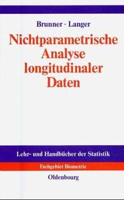 Cover of: Nichtparametrische Analyse longitudinaler Daten.