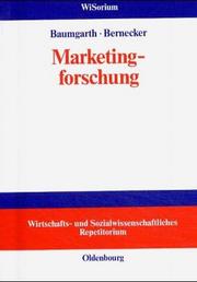 Cover of: Marketingforschung.