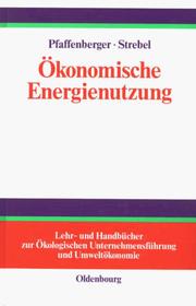 Cover of: Ökonomische Energienutzung.