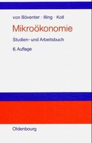 Cover of: Mikroökonomie. Studien- und Arbeitsbuch.