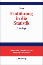 Cover of: Einführung in die Statistik.
