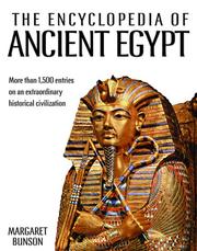 Cover of: Encyclopedia of Ancient Egypt by Margaret Bunson