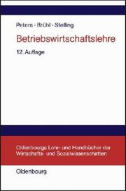 Cover of: Betriebswirtschaftslehre. Einführung.