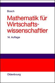 Cover of: Mathematik für Wirtschaftswissenschaftler. Einführung.