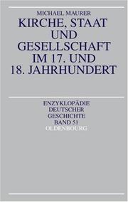 Cover of: Kirche, Staat und Gesellschaft im 17. und 18. Jahrhundert.