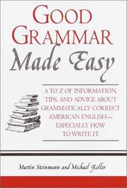 Cover of: Good grammar made easy | Steinmann, Martin