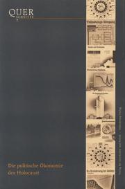 Cover of: Die politische Ökonomie des Holocaust. by Dieter Stiefel