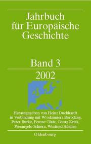 Cover of: Jahrbuch für Europäische Geschichte 3 - 2002.