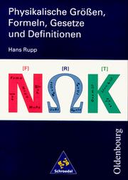 Cover of: Physikalische Größen, Formeln, Gesetze und Definitionen.