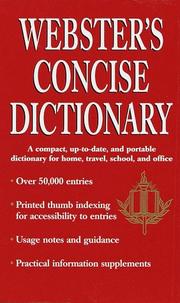 Cover of: Webster's concise dictionary.