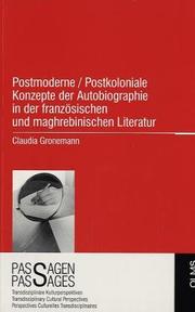 Cover of: Postmoderne /postkoloniale Konzepte Der Autobiographie In Der Franz÷sischen Und ...